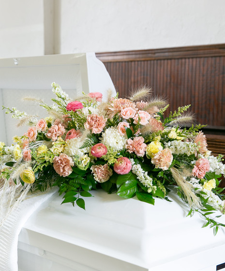 Pastel Casket Spray