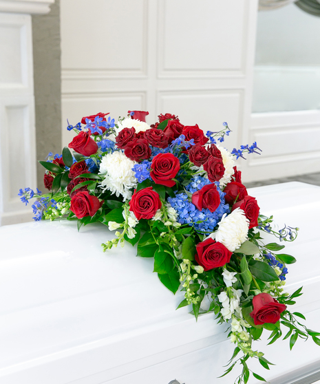 Patriotic Casket Spray