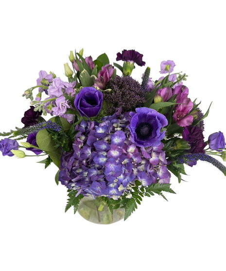 Amethyst  Blooms - February Birthday Arrangement